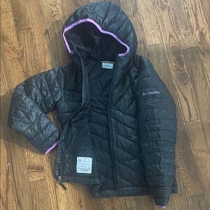 Columbia Black Jacket with Purple Accents